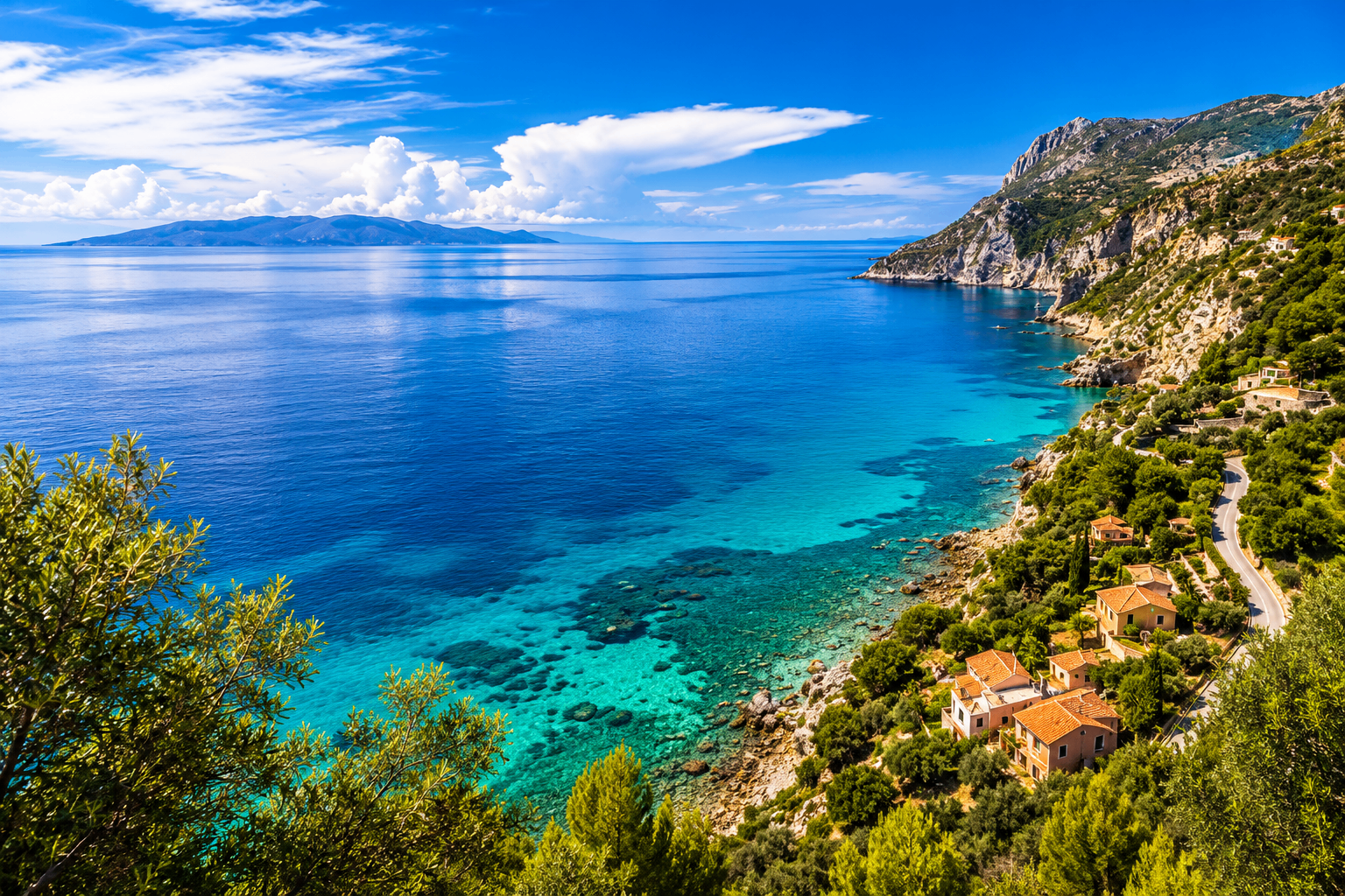 Turquoise coastline within easy reach of Lunigiana